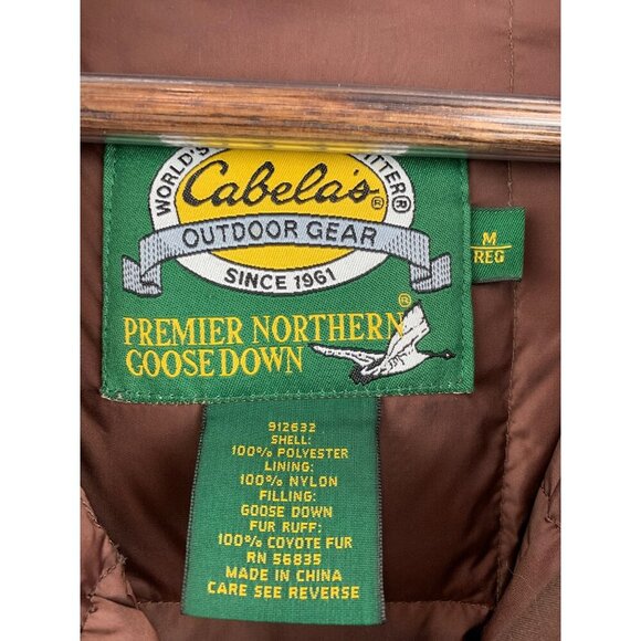 Women’s Cabela's Long Brown Trench Coat Size M - Picture 8 of 8